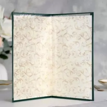 Папка для свидетельства о браке "Зеленая" бумвинил, А5