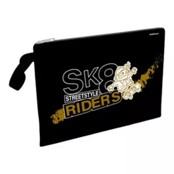 Папка для тетрадей А4, 250 х 365 мм, молнии сверху, текстильная, Erich Krause Street Rider 57404