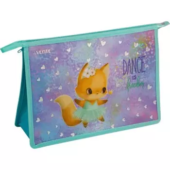 Папка для тетрадей А4, 330 х 233 х 100 мм, молния сверху, пластиковая, deVENTE Dance Fox