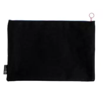 Папка для тетрадей А4, 240 х 235 мм, молнии сверху, кожзам, "Феникс+", фиолетовая