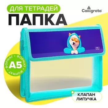 Папка для тетрадей, А5, пластиковая, 23195 см «Сиба»