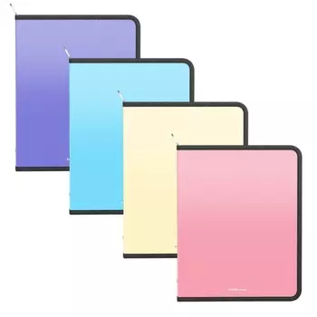 Папка для тетрадей А5+, ErichKrause Matt Pastel, пластиковая, на молнии, с дополнительным карманом из сетки, микс