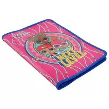 Папка для тетрадей и труда А4 "LOL", 1 отделение , пластик, на молнии
