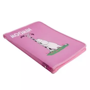 Папка для тетрадей и труда А4 "Мумми Тролли", 1 отделение , пластик, на молнии