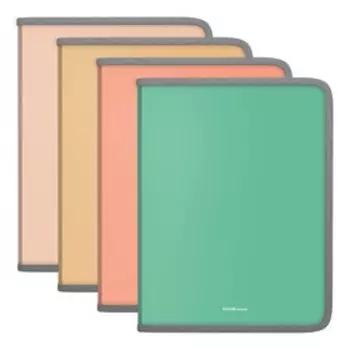 Папка для тетрадей на молнии А4+, 600 мкм, ErichKrause Matt Powder, до 250 листов, микс