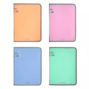 Папка для тетрадей на молнии А4, ErichKrause "Diagonal Neon", до 250 листов, микс