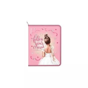 Папка для тетрадей А5+, 190 x 245 x 30 мм, молния вокруг, ErichKrause Pointes, 550 мкм, с принтом