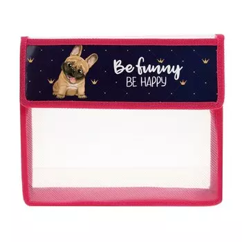 Папка для тетрадей, А5, пластиковая, 23195 см «Бульдог»