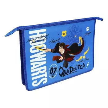 Папка для труда А4, 340 х 245 х 75 мм, молния сверху, пластиковая, Hatber, "Гарри Поттер"