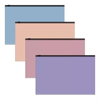 Папка-конверт на ZIP-молнии B5, 160 мкм, ErichKrause "Soft Manga", непрозрачная, микс