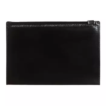Папка-конверт на ZIP-молнии С6 (175х117 мм), 180 мкм, ErichKrause "Diamond Total Black", непрозрачная, тиснение, черная