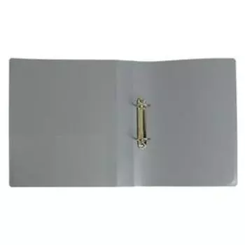 Папка на 2 кольцах А4 Calligrata, 40мм, 700мкм, карман на торце, серая