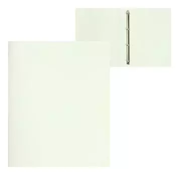 Папка на 4 кольцах А4, Calligrata, 18 мм, 500 мкм, молочно-белая, МИКС