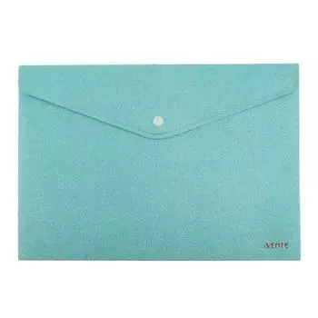 Папка на кнопке , формат А4, 350мкм, deVENTE Glitter Shine, фактура "песок" с блестками, сверкающий бирюзовый
