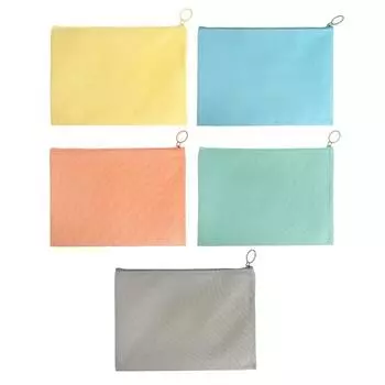 Папка на молнии "Пастель" А5, МИКС