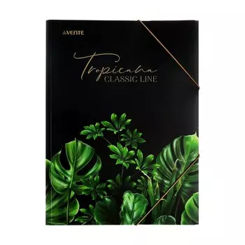 Папка на резинке А4, 400мкм, фактура "песок", тиснение фольгой, deVENTE Tropicana, 3070228