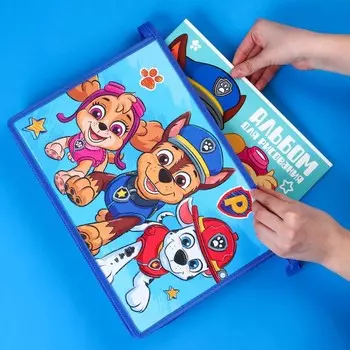 Папка пластиковая А4, на молнии, Щенячий патруль