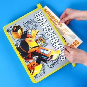 Папка пластиковая А4, на молнии, «Трансформеры»