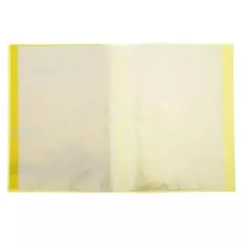 Папка-портфолио "Каляка-Маляка" А4, 30 прозрачных вкладышей, жёлтая