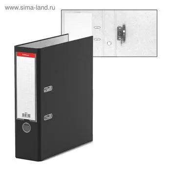 Папка–регистратор А4, 80 мм, ErichKrause Business, с арочным механизмом, черная