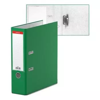 Папка–регистратор А4, 80 мм, ErichKrause Business, с арочным механизмом, зеленая