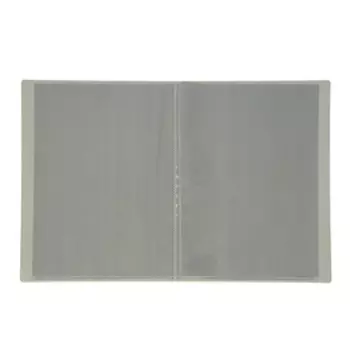 Папка с 10 вкладышами А4, 500 мкм, Calligrata, текстура «песок», серая