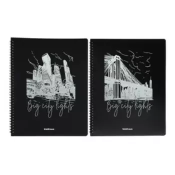 Папка с 20 вкладышами А4, 600 мкм, ErichKrause Night Lights, с принтом, спираль, микс