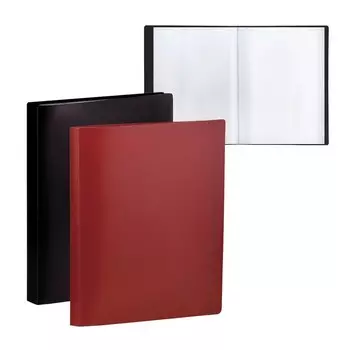 Папка с 30 вкладышами А4, 350 мкм iOffice I-30, с перфорацией, МИКС