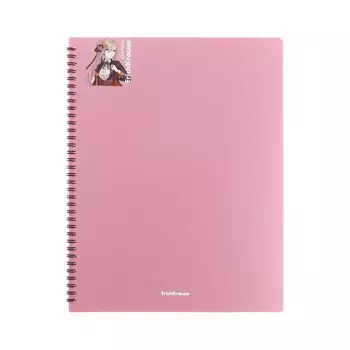 Папка 40 вкладышей на спирали, А4, 600 мкм, ErichKrause "Matt Manga", текстура "песок", микс