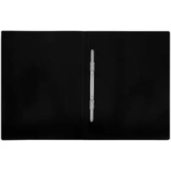 Папка с пластиковым скоросшивателем А4, 500 мкм, корешок 14 мм, Calligrata, до 100 листов, чёрная