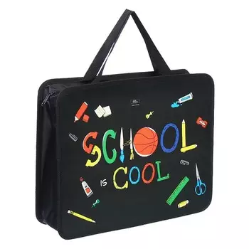 Папка для труда, А4, пластиковая, 33267.5 см, School, МИКС