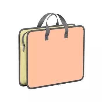 Папка с ручками А4+ с расшир. ErichKrause "Matt Pastel Bloom", пластиковая, персиковая