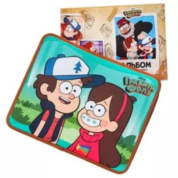 Папка пластиковая с ручками А4, на молнии, 7.53326 см, «Гравити Фолз»