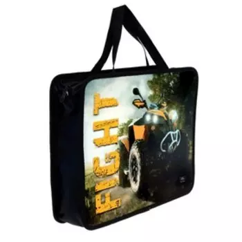 Папка с ручками, пластиковая, А4, 330 x 240 х 80 мм, Calligrata, «Авто»