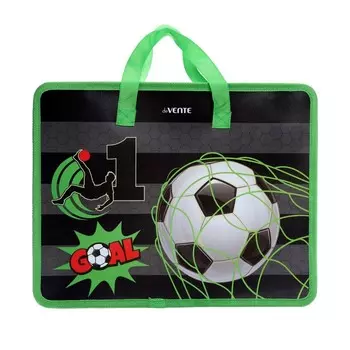 Папка с ручками пластиковая deVENTE Goal А4, 335 х 260 х 100 мм, текстильные ручки