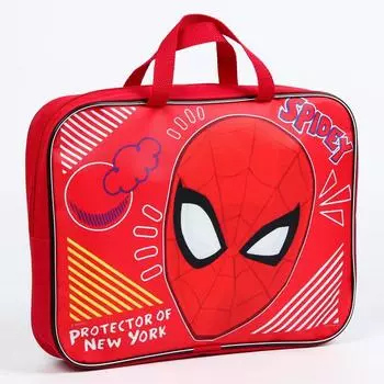 Папка с ручками текстильная А4, 352710 cм, «Человек-паук»