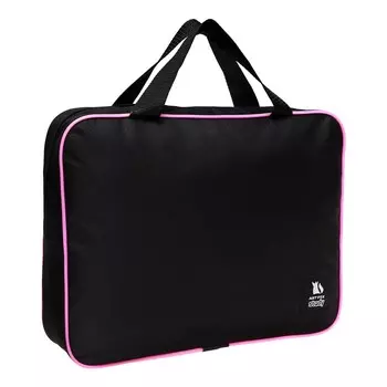 Папка для труда А4 на молнии текстиль 70 мм 350270 , черная