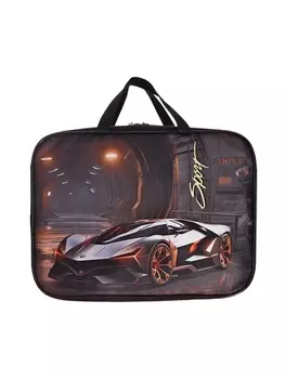 Папка с ручками текстильная А4, 35027080 мм, Stavia «Машина»