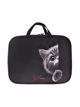 Папка с ручками текстильная А4, 35027080 мм, Stavia «Лапка и мордочка»