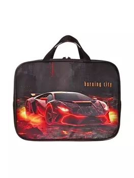 Папка с ручками текстильная А4, 35027080 мм, Stavia «Машина лава»