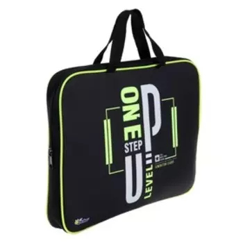 Папка с ручками, текстильная, А4, 350 х 265 х 45 мм, «Оникс», ПМД 2-20, Level up, ручка-тесьма