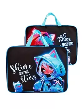 Папка с ручками текстильная А4, 36024570 мм, Calligrata TOP «Сияй»