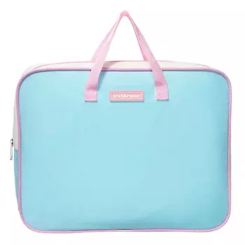 Папка с ручками текстильная А4, 360 х 290 х 70 мм, Erich Krause Pastel Light Blue, пастельная/голубая, 54678