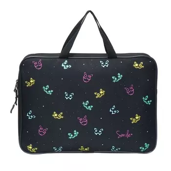 Папка с ручками текстильная А4, 370 х 280 х 60 мм, Stavia "Неон"