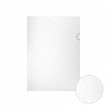 Папка-уголок А4, 180 мкм, ErichKrause Diamond Total White, с тиснением, полупрозрачная, белая