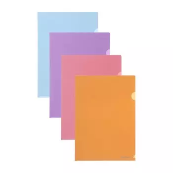 Папка-уголок А4, 180 мкм, ErichKrause, Soft Manga, софт-тач, непрозрачная, микс