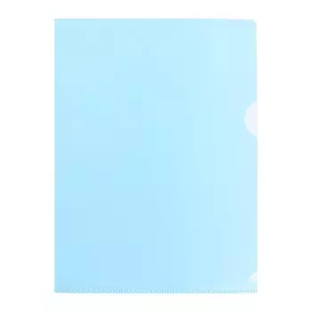 Папка-уголок, А5, 180 мкм, Calligrata, прозрачная, синяя