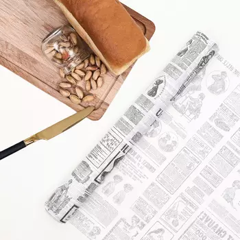 Парафинированная бумага "Французская газета" 38 х 10 м