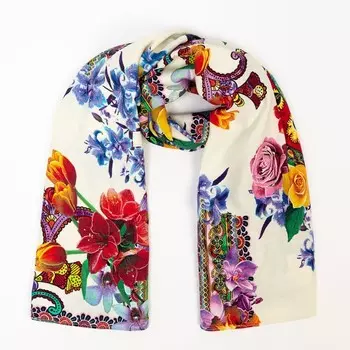 Парео, цвет молочный, размер 107х145