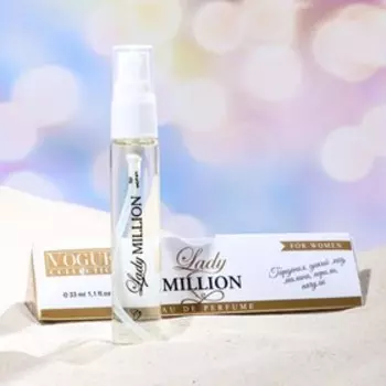 Парфюмерная вода женская "Lady million", 33 мл